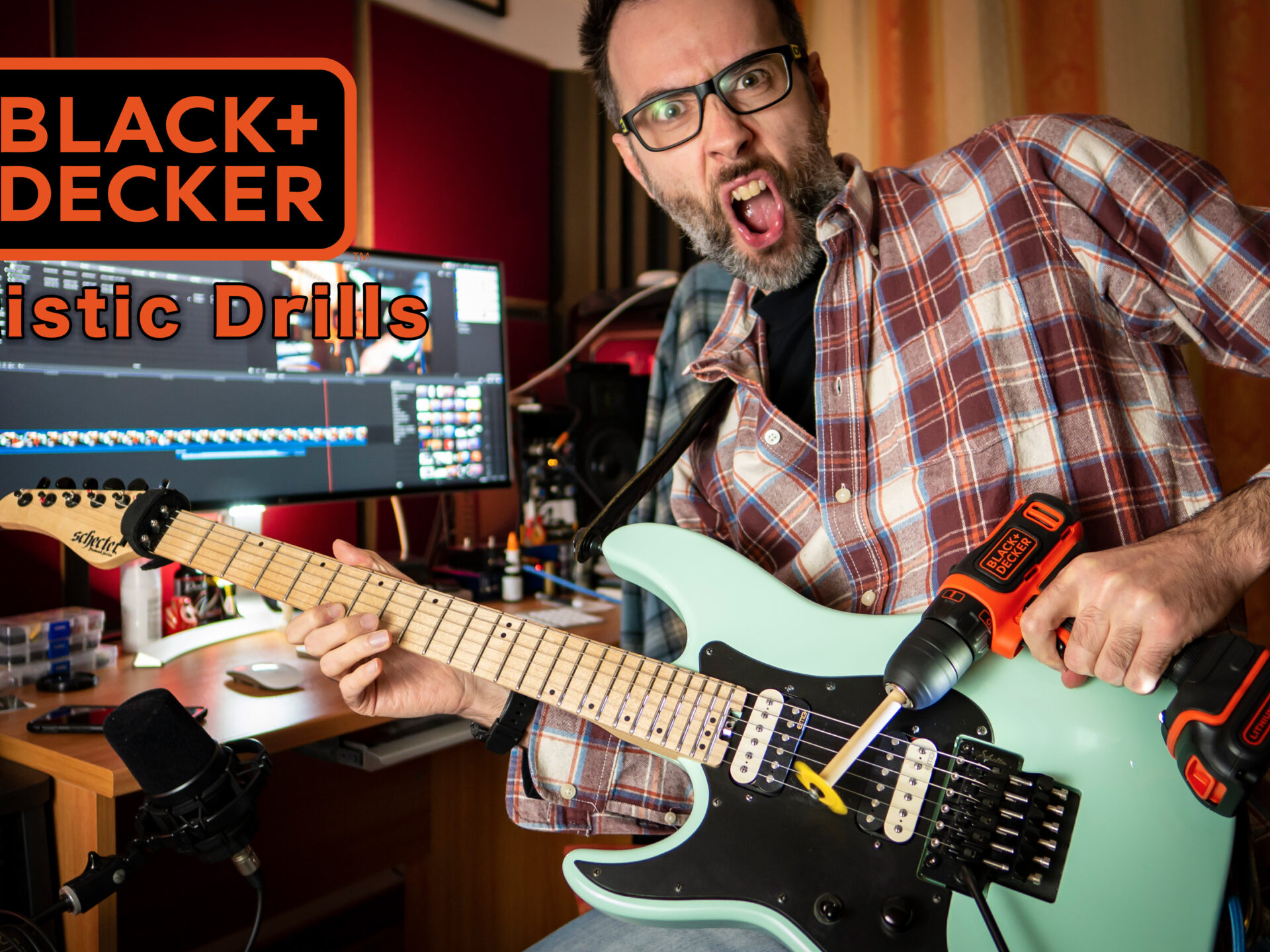 Black and Decker Guitar Drill - Video Test