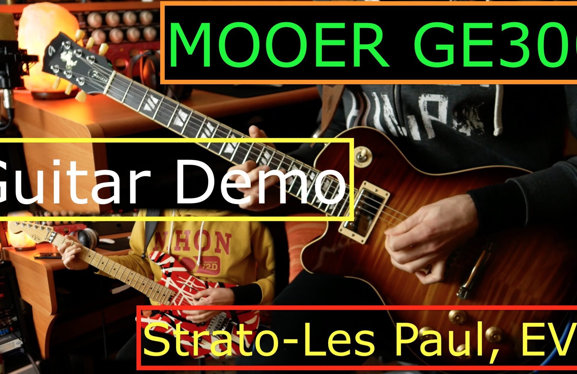MOOER GE300 - Stratocaster, Les Paul, EVH Striped - Guitar Demo
