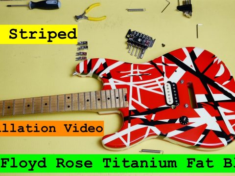 EVH Striped Floyd Rose, from original to Titanium Fat Block – Installation Video – Giorgio Rovati