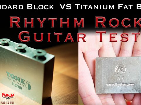 Titanium Block VS standard EVH Floyd Rose Block – Rhythm Rock Metal Guitar Test – Giorgio Rovati