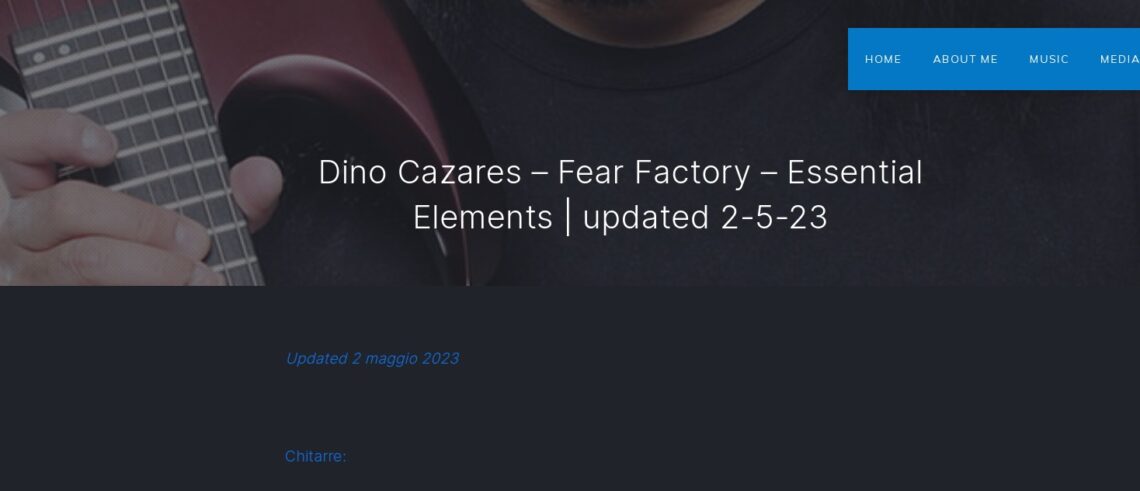 Dino Cazares - Fear Factory - Essential Elements