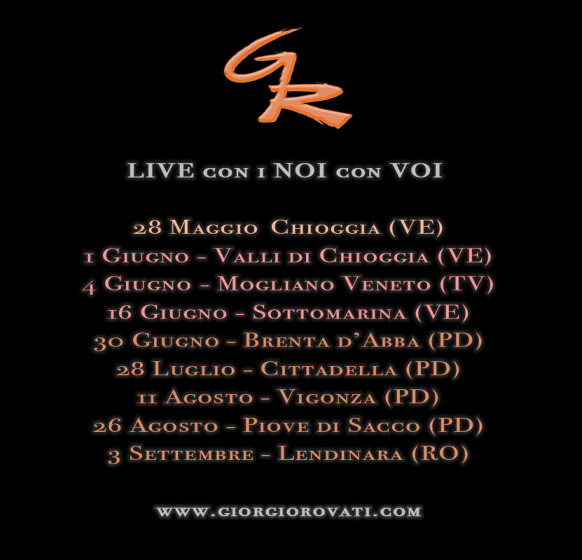 GR Live con i "NOI con VOI" - Tour 2023